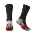 thumbnail image 7 of Falari 4 Pairs Athletic Socks Sport Running Calf Socks Non-Slip Grip Bottom Crew Socks for Men Fit Shoe Size 7-11 (Black), 7 of 7