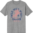 thumbnail image 2 of Wild Wild West Saloon Adult Blue Crew Neck Short Sleeve Tee-XL, 2 of 3