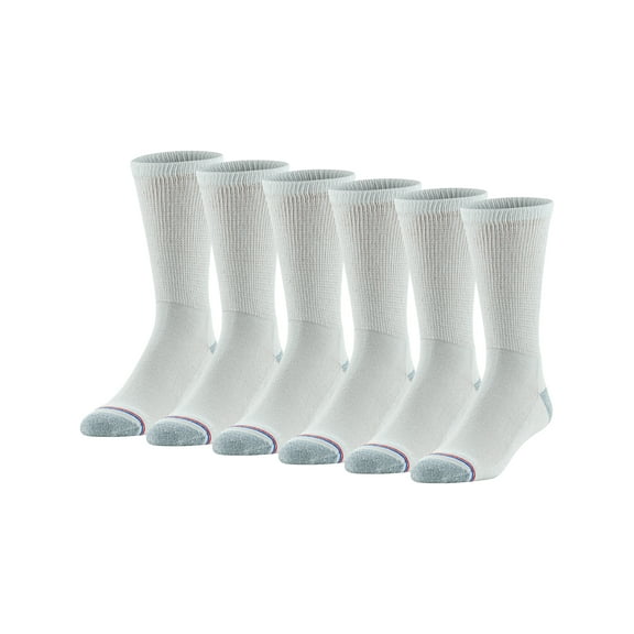 MediPeds Men's Non-Binding Crew Socks, 6-Pairs