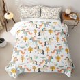 thumbnail image 2 of Manfei Boho Unicorn Quilt Full,Nature Tree Flower Full Bedspread Sets,Multicolor,3-Piece, 2 of 7