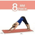 thumbnail image 4 of Ben Din Clothing TPE Yoga Mat 8mm Thickness - 72"x24" (Pink), 4 of 6