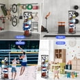 thumbnail image 4 of Garage Ball Storage Rack - Wall-Mounted Vertical Ball Holder for Basketball, Soccer, Volleyball, Football - Space-Saving Sports Organizer for Garage, Home, Basement, Kids' Room, Outdoor Use, 4 of 6