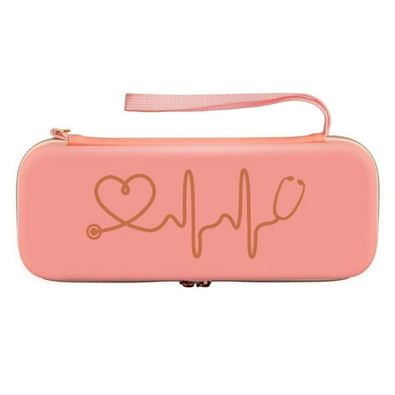 Stethoscope Storage Box EVA Portable Travel Carrying Case Pink