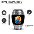 thumbnail image 2 of Yatskia Moonlight Multicolor Parrot Small Urns for Human Ashes Keepsake, Little Burial Urn for Ashes Adult Male, Mini Cremation Urn for Human Ash Adult Female, (Monar Pack of 1, 3 Inch), 2 of 8
