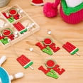 thumbnail image 2 of 12pcs Hangings Watermelon Style 4 Boxes Wooden Pendant Summer Simulation Watermelon Small Pendant, 2 of 6