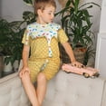 thumbnail image 4 of Balery White Ice Cream Conjunto de Pijama Infantil de Manga Corta con Estampado – Ropa de Dormir de Algodón Suave-4X-Large, 4 of 6