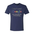 thumbnail image 2 of I Don't Need Google My Mom Knows Everything Mens Premium Tri Blend T-Shirt, Vintage Navy, Small, 2 of 3