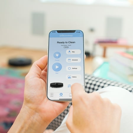 bObsweep - Dustin Wi-Fi Connected Self-Emptying Robot Vacuum and Mop - Night