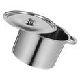 thumbnail image 2 of Olla de acero inoxidable para guisar con tapa, olla espesa para guisar, utensilios de cocina, cubo para sopa de acero inoxidable, cubo para cocinar multiusos, 2 of 6