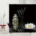 thumbnail image 6 of Zen St Shower Curtain Buddhism Landscape Tranquil Waterproof Polyester Fabric Bathtub ration Mildew Proof With, 6 of 7