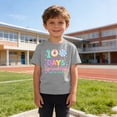 thumbnail image 5 of CLOISE Soft Short Sleeve Shirts for Kids Girls Boys 100 Day of School Tops Crewneck Holiday Pullover Graphic Summer Blouses Gray, 5 of 8