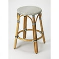 thumbnail image 1 of Butler Specialty Company Tobias Rattan Round 24" Counter Stool - White and Black, 1 of 4