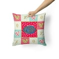 thumbnail image 2 of Carolines Treasures CK5469PW1414 Emperor Angelfish Love Fabric Decorative Pillow  14Hx14W multicolor, 2 of 4