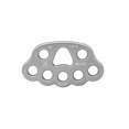 thumbnail image 2 of Greeniant Placa de aparejo de escalada, diapasón, accesorios de montañero resistente profesional, divisor de punto de anclaje, accesorio de conexión Escalada Gris-plata Greeniant OD019972-03, 2 of 6