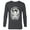 Charcoal Heather, variant on Alien: Romulus Xenomorph Chestburster in Ribcage Art - Long Sleeve T-Shirt for Men - Customized-Black