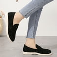 thumbnail image 6 of Viluyesy Womens Suede Loafer, Slip-on Comfort Low Vamp Fashion Flat Sneaker Black US7.5, 6 of 9
