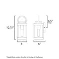 thumbnail image 4 of Maxim Lighting - Nassau Vivex - 1 Light Outdoor Wall Lantern-12.75 Inches Tall, 4 of 5