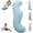 Blue, variant on Pea Pod Body Pillow for Side Sleeper,S Shaped Full Body Support Long Bolster Hug Pillow for Adults,Soft Ergonomic Breathable Pod Hugging Pillow for Back, Hip & Leg Support (Pink)
