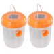 thumbnail image 3 of 2pcs Trampa Solar Avispa Insectos Volador Repelente Abejas para Acampar () Naranja, 3 of 7