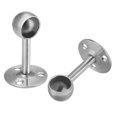 thumbnail image 4 of Uxcell 0.79" Pipe Dia 304 Stainless Steel Wardrobe Rail Support, 2 Pack, 4 of 4