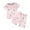 Pink A, variant on Ahuyic Toddler Kids Clothing Set,Kids Casual Outfits,Fashion Girls And Boys' Casual Short Sleeve Round Neck Collar Botton Printed Short Pants