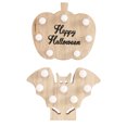 thumbnail image 1 of Iluminación de mesa de madera de Halloween, paquete de 2 decoraciones de mesa de Halloween MFZFUKR CPB-SSW196-1, 1 of 5
