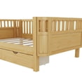 thumbnail image 5 of Mirightone Twin Size Bed with Rails, Low Profile Daybeds with Drawers and Rounded Corners, Montessori Bed Frame with Detachable Safety Rails, Twin Size Bed Frame. (Natural), 5 of 8