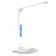 thumbnail image 2 of Lámpara de escritorio LED con cargador inalámbrico, puerto de carga USB, ajustable y plegable​ Lámpara de mesa con reloj, alarma, fecha, temperatura y regulación de 5 niveles​Iluminación​, 2 of 8
