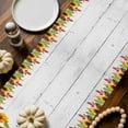 thumbnail image 2 of ERUNPONLY Fall Orange Pumpkins Table Runner - 60 Inch Long Thanksgiving Sunflowers Country Wooden Cotton Linen Blended Dress Scarves Farmhouse Table Runner for Kitchen Dining, Coffee Table, 13" x 60", 2 of 8