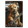 thumbnail image 3 of Norfolk Terrier Dog and Guitar Picture Poster Unframe, Norfolk Terrier Dog Canvas Frame Ready to Hang - Girl Room Decor - Vintage Dog Decor, 3 of 6