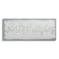 thumbnail image 3 of Stupell Industries Rustic Winter Wishes Sentiment Soft Snowflake Pattern, 30 x 13,Design by Daphne Polselli, 3 of 5
