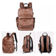thumbnail image 2 of Mochilas Laptop Impermeable De Piel  Marron, 2 of 4