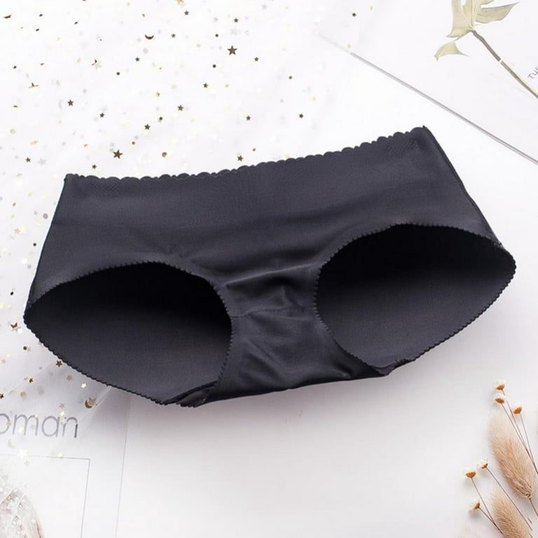 Xmarks Women Butt Pads Enhancer Panties Padded Hip Underwear Shapewear  Butts Lifter Lift Panty Seamless Fake Padding Briefs Black
