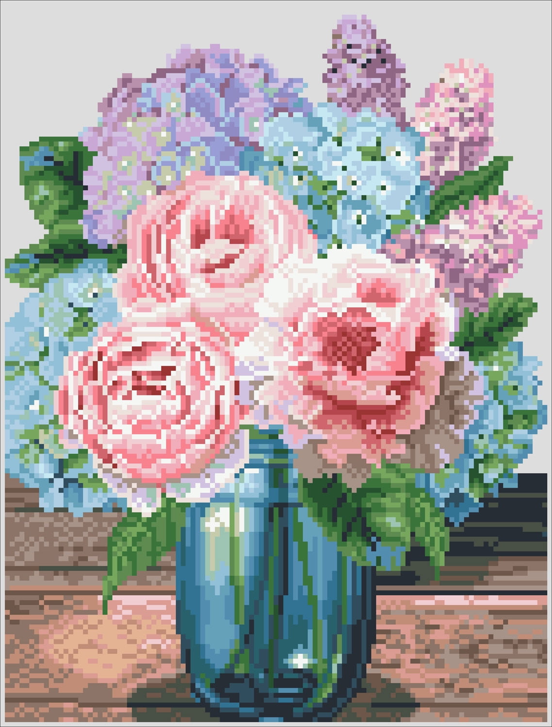 Diamond Dotz Pastel Bouquet Diamond Painting Kits for Adults - Floral Diamond Art Kits a Relaxing Creative Craft Kit with Dotz Gems 16.4x12.5
