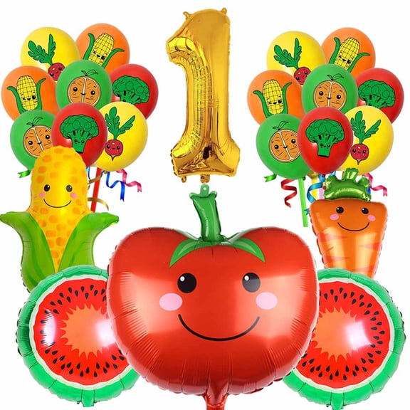VeggieTales in the House Balloons Party Supplies 1st Big Number Decorations Decor Kit Birthday
