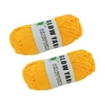 thumbnail image 1 of Glow In The Dark Yarn 4-Pack 55-Yard Rolls Per Pack 100% Polyester Luminous Craft Yarn For DIY Hand-Woven Projects, 1 of 2