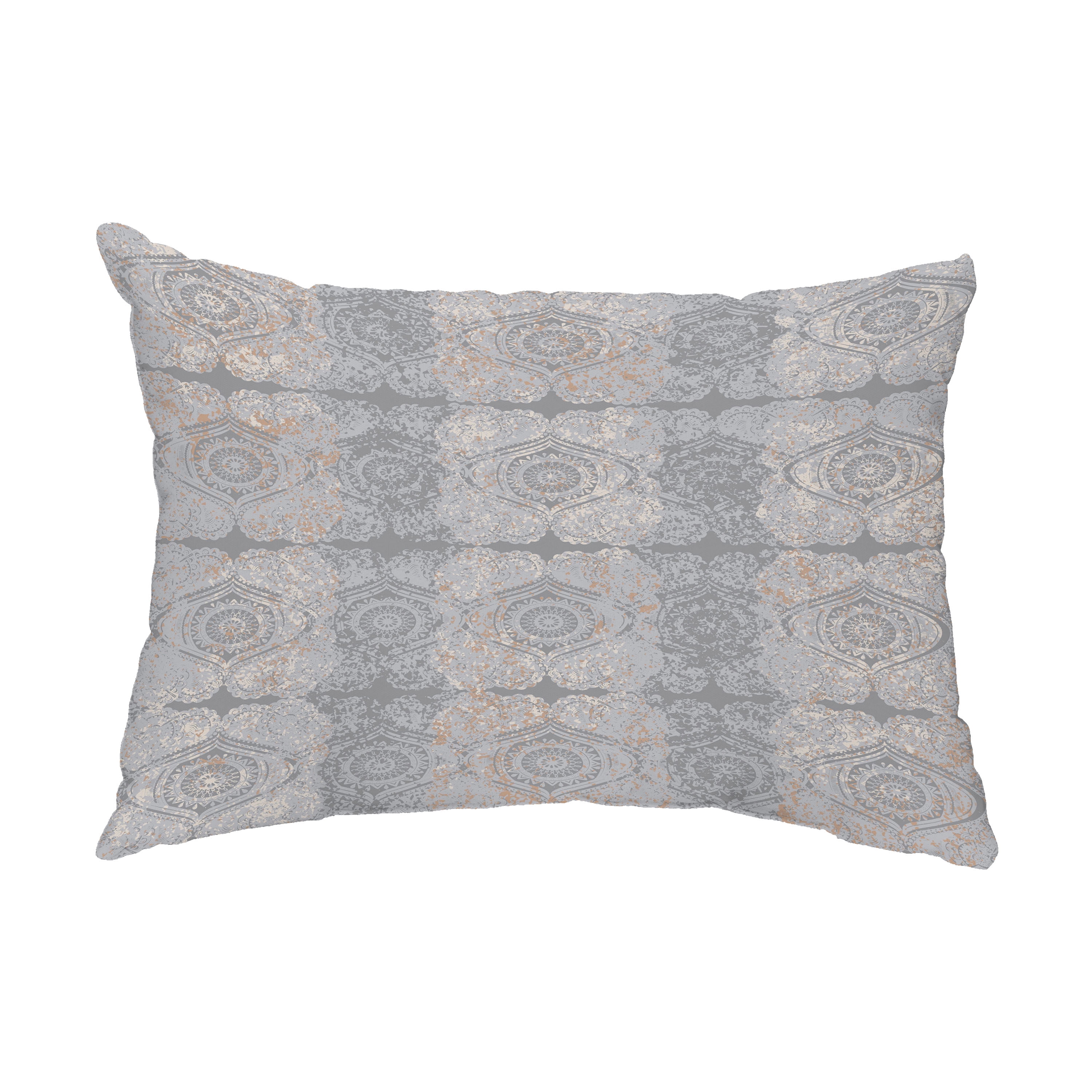 Patina 14x20 Inch Gray Decorative Abstract Outdoor Throw Pillow ...