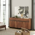 thumbnail image 3 of WAMPAT Modern TV Stand for TVs up to 70 inch, 2 in 1 Entertainment Center TV Console with Storage Cabinets Media Console for Living Room,Bedroom,Brown, 3 of 6