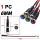 thumbnail image 3 of Luz indicadora de plástico LED de 6 mm/8 mm/10 mm/12 mm, resistente al agua, color negro, cable de 3,6 V, 12 V, 24 V, 110 V, 220 V CA/CC para panel de máquina de automóvil, 3 of 5