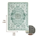 thumbnail image 6 of Sonoro Kate 5x7 Area Rugs for Living Room Bedroom, Non Slip Boho Machine Washable Indoor Floor Carpet, Green, 6 of 8
