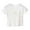White, variant on GobdXE Girls Solid Color Ribbed Tee Short Sleeve T-Shirt with 3D Cherry Decoration Color:Purple,Size:4-5 Years
