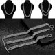thumbnail image 2 of Pulsera de Cadena de Acero Inoxidable Shaofei Hip Hop Plata 6,30 a 23,62 pulgadas, 2 of 5