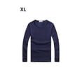thumbnail image 4 of Sonducket Top básico para hombre, ropa interior cálida de otoño, Base para clima frío, ropa de Color sólido, Jersey informal de ocio, deportes, Camisetas SG Espesar azul oscuro Sonducket AP013161-19, 4 of 6