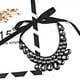 thumbnail image 5 of Sonducket Collar de 2 uds., collar desmontable, colgante de cinta, hecho a mano, cristal grueso, bohemio, baile de graduación, babero, accesorio, piedras Ropa, zapatos y accesorios Miscelánea Gris Sonducket AP014697-04, 5 of 6