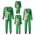 thumbnail image 1 of Conjuntos de pijamas navideños a juego para toda la familia Fiomva, ropa de dormir de manga larga, conjunto de pijama a cuadros navideños para parejas, mujeres y hombres, 1 of 8