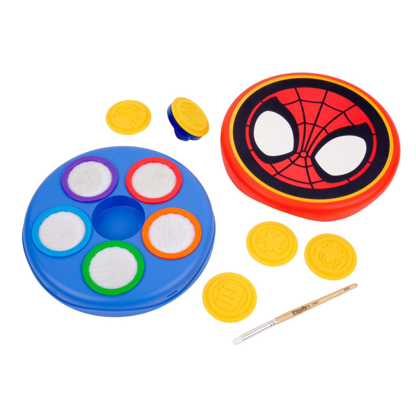 Crayola Color Wonder 3-in-1 Spidey & His Amazing Friends Kit, Spiderman Mess Free Coloring Set, Travel Activity, Gift for Toddlers, Ages 3+