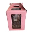 thumbnail image 2 of Siruishop Tall Cake Box Cake Take Out Transport Container Multipurpose Harden Cake Carrier Pink 30cmx30cmx35cm, 2 of 8