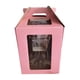 thumbnail image 2 of Caja alta para pastel, caja para pastel escalonada, almacenamiento portátil para pastel, caja de transporte para pastel endurecido, portador de pastel Rosa 25cmx25cmx30cm Macarena Cajas altas para pasteles, 2 of 8