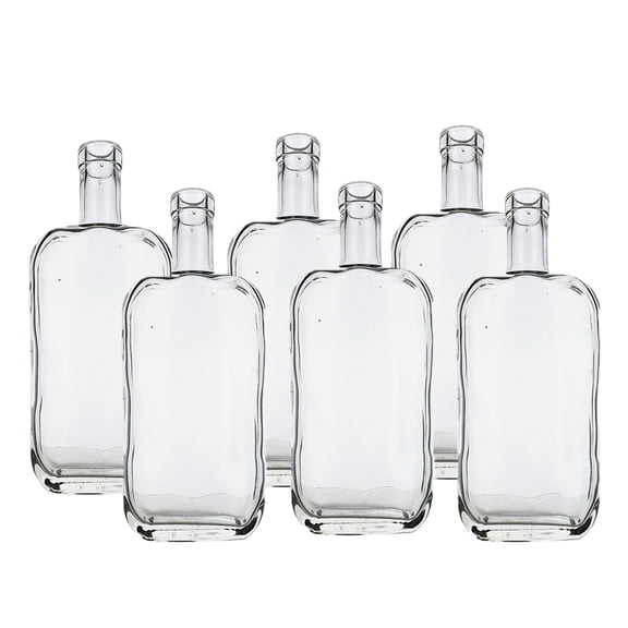 Nashville Flint Bar Top Spirit Bottles - Pack of Six Bottles