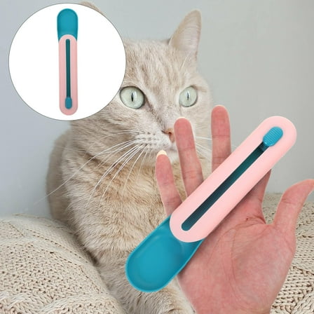 ROSENICE Cat Treat Squeeze Spoon 1Set Abs Material 11.8X1.6X0.6In Pet Feeding